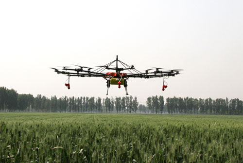 北京小麦病虫害防治用上了“直升机”